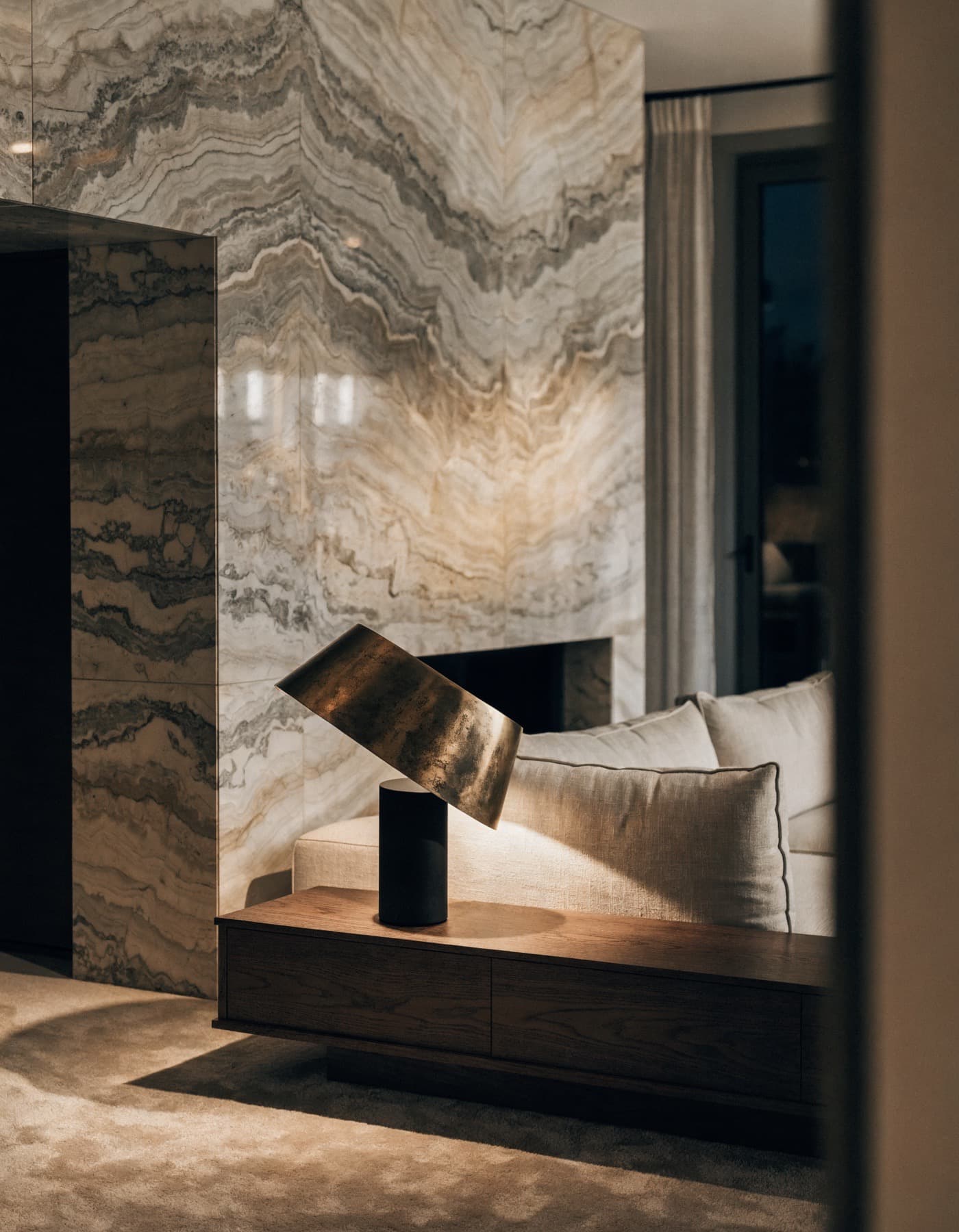 Marble in the living room